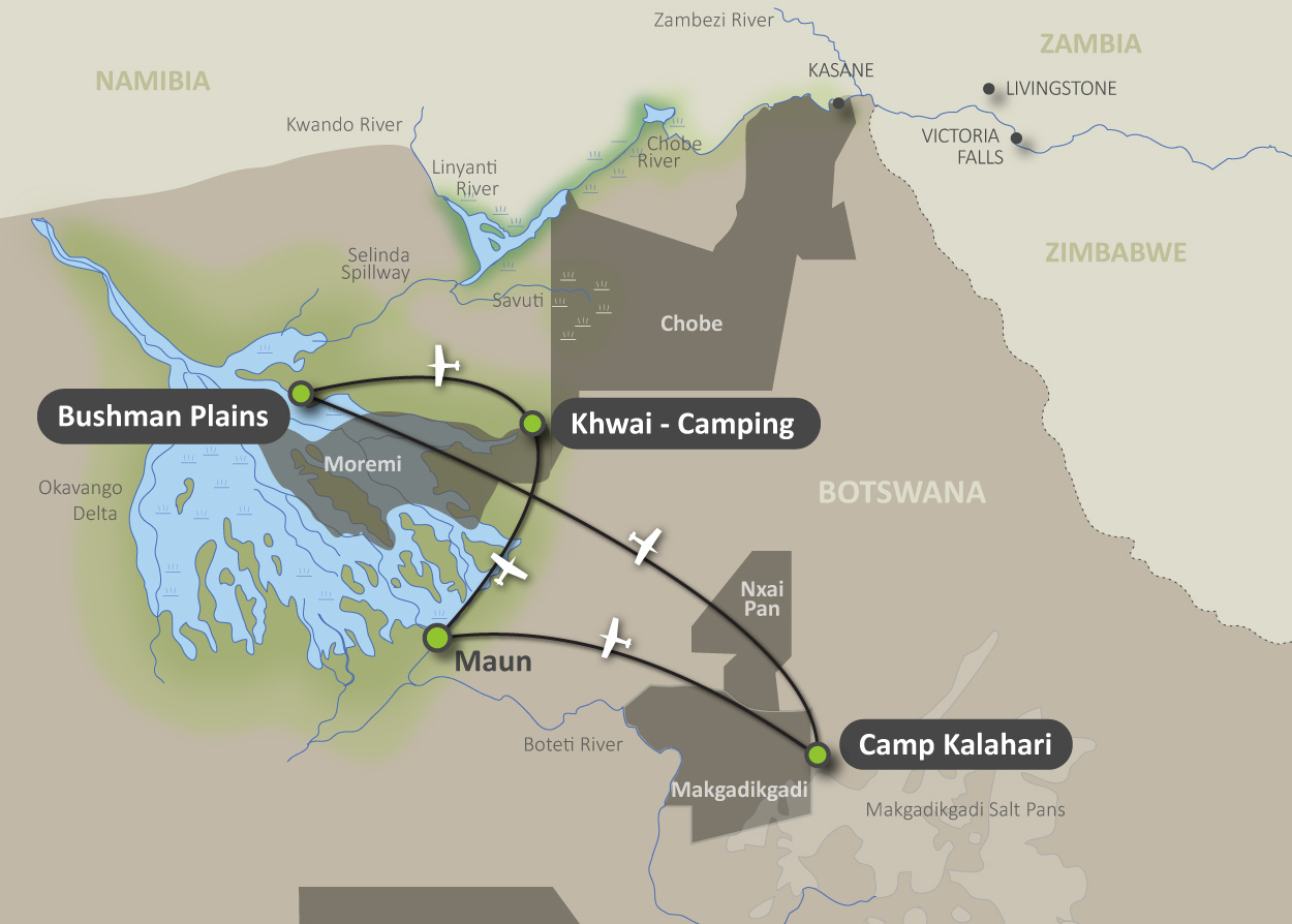 Map of the Call of the Wild Safari